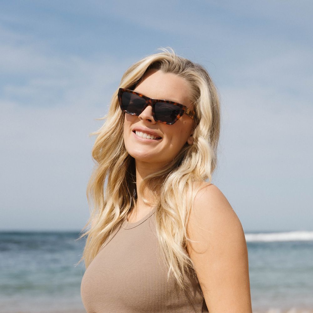BEYOND EBONY - Plant Based Dark Tortoise Frame l Black Polarised Lens