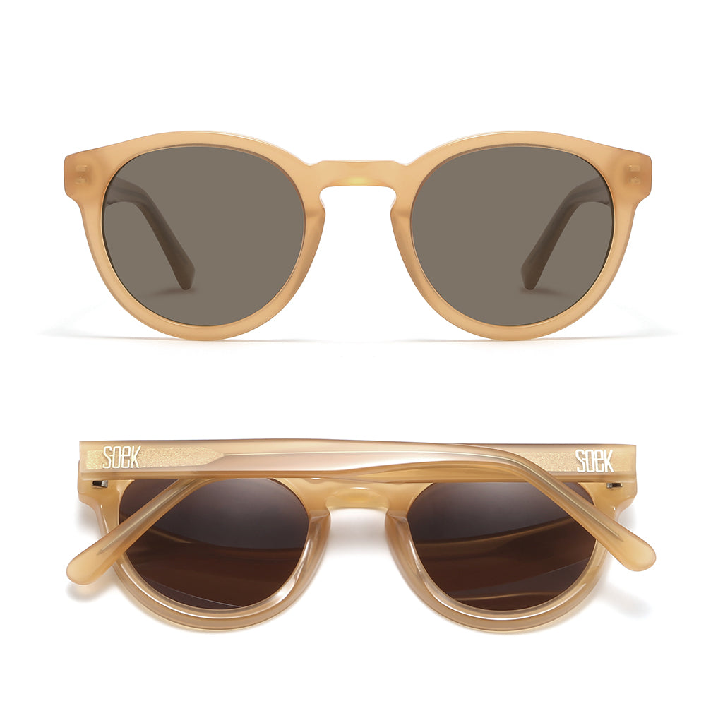 OTIS SAND - Bio Acetate Sand coloured Frame l Khaki Polarised Lens