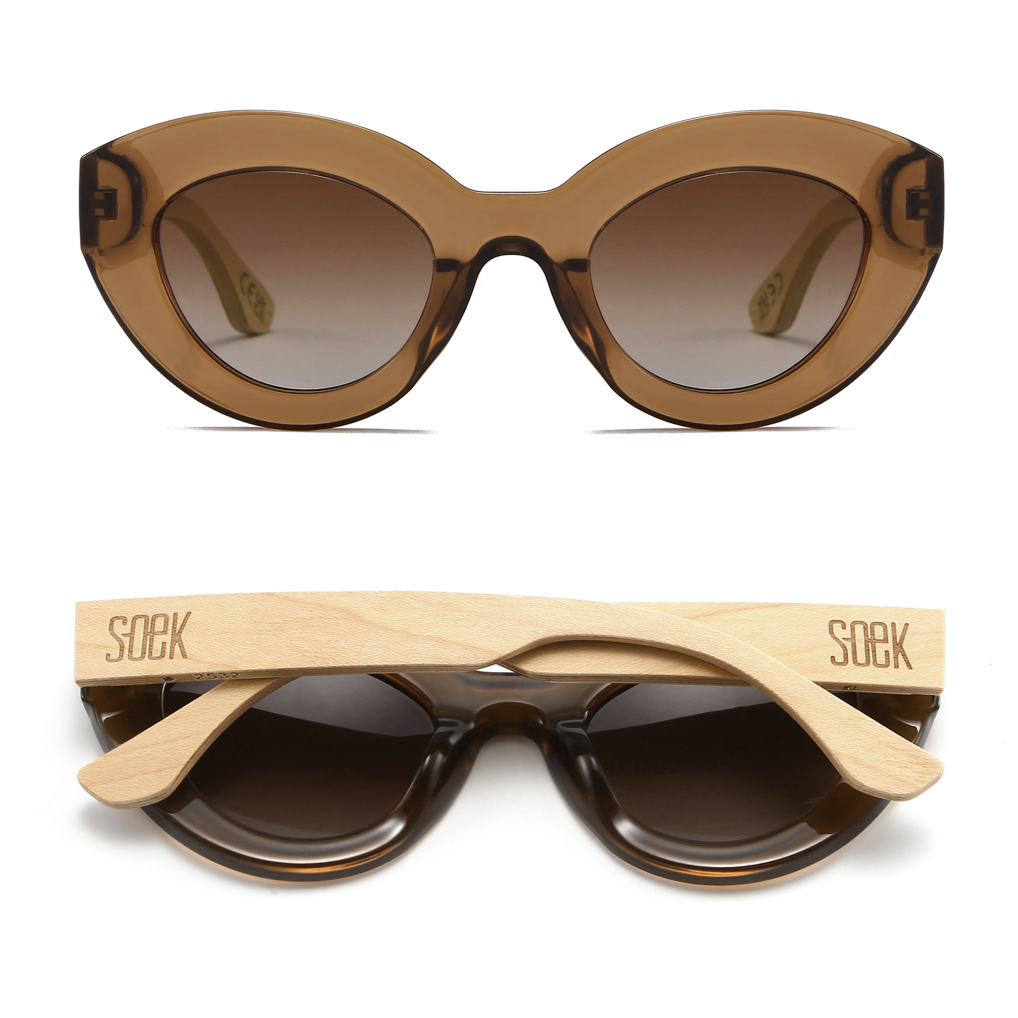 STEVIE MOCHA l Grey Lens l White Maple Arms