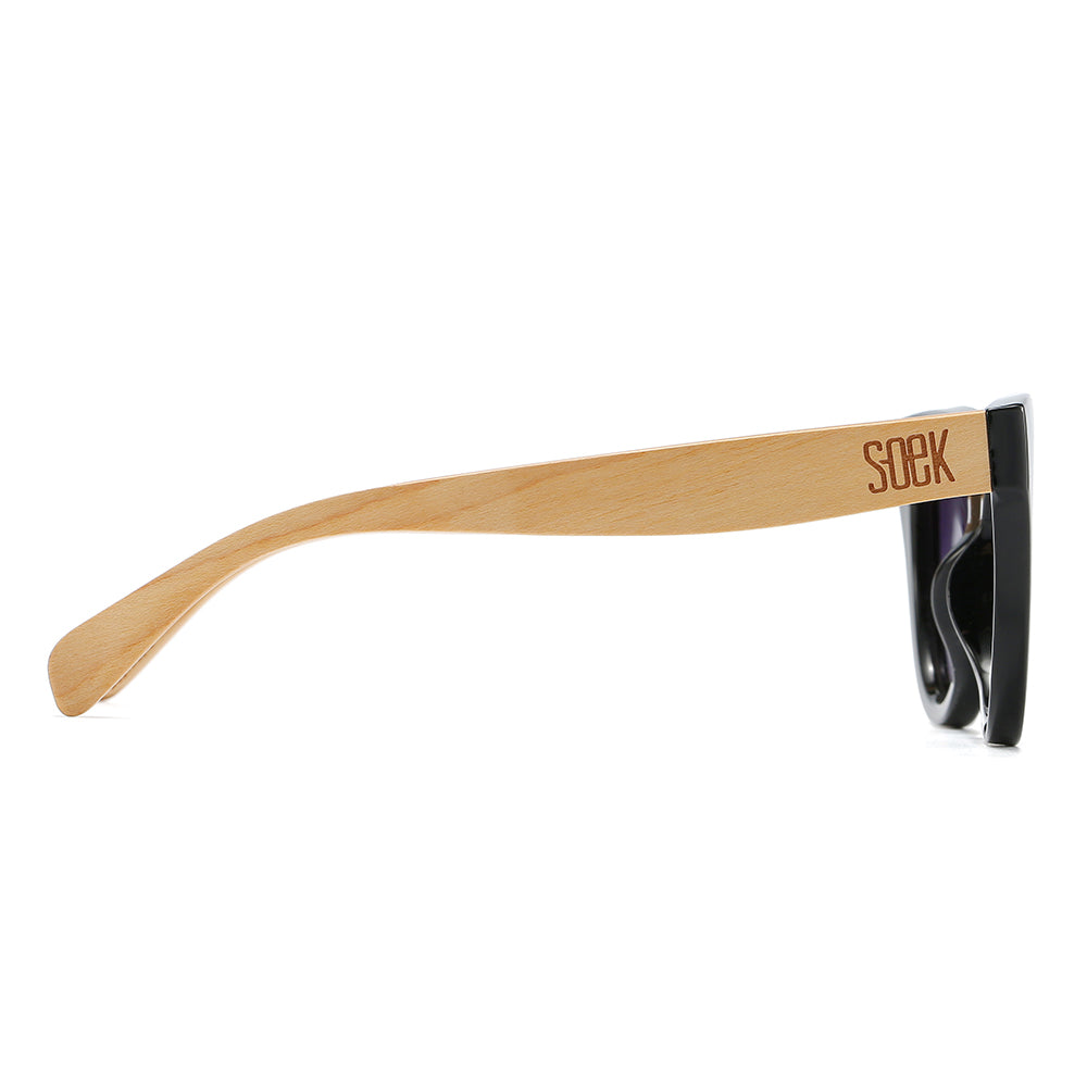 FLUTTER Storm l Sunglasses l Black Lens l White Maple Arms