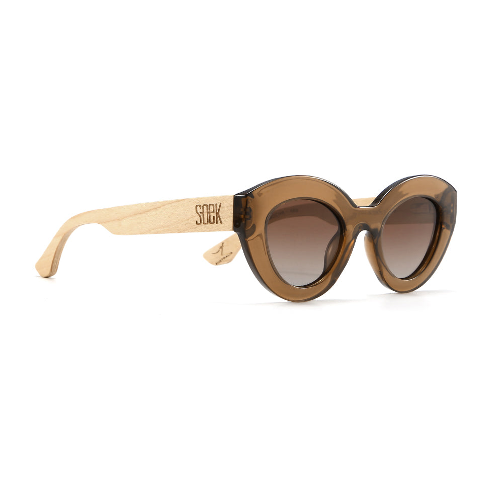 STEVIE MOCHA l Grey Lens l White Maple Arms