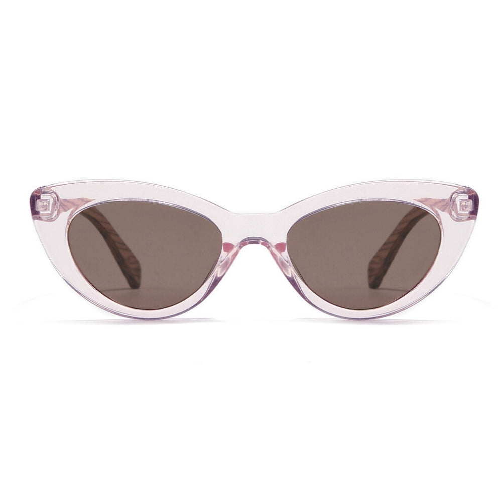 SAVANNAH BLUSH PINK Clear Pink l  Walnut Wood Arms