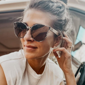 BELLA IVORY TORTOISE l Black Graduated Lens l Walnut Arms - Soek Fashion Eyewear New Zealand