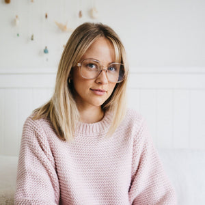 SCARLETT CHAMPAGNE l Blue Light Magnifying Reader - Soek Fashion Eyewear New Zealand