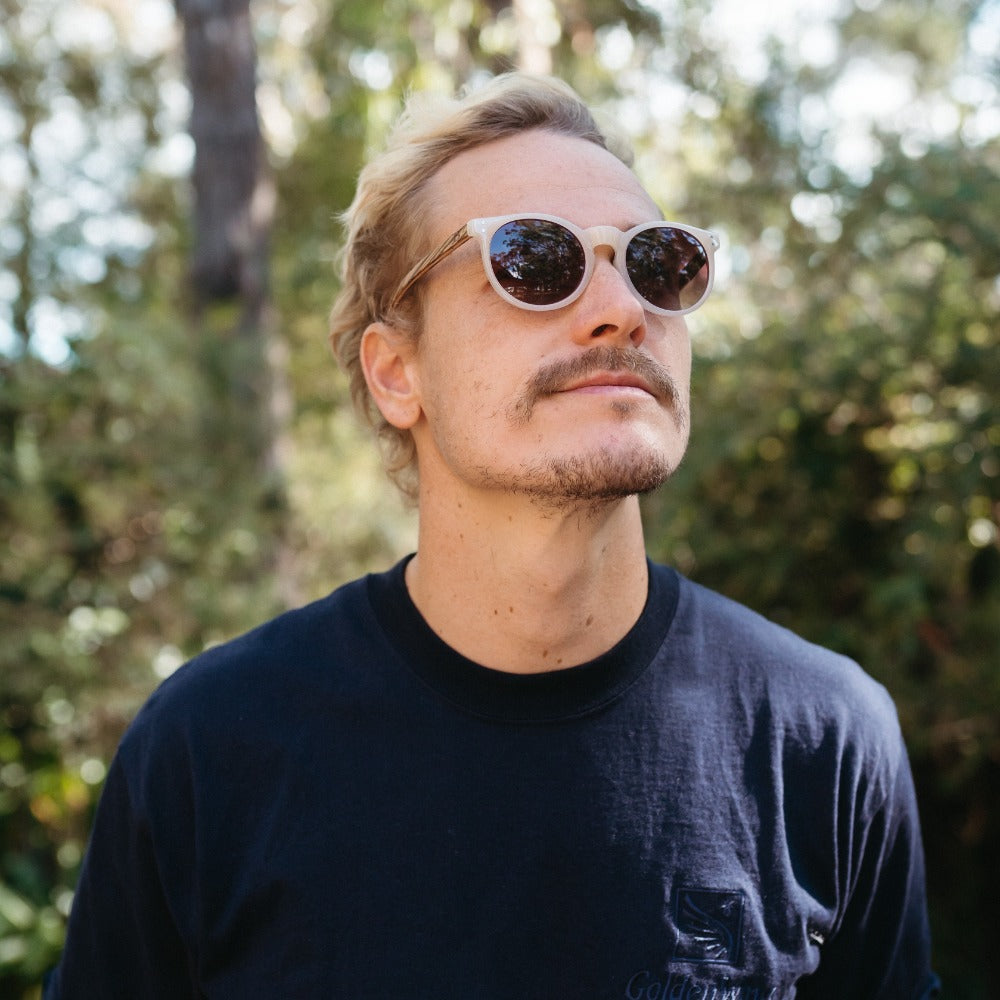FRASER Brown Polarised Lens l Walnut Arms - Soek Fashion Eyewear New Zealand