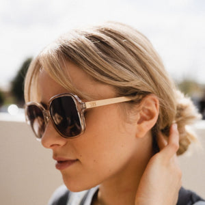 SCARLETT CHAMPAGNE Brown Gradient Lens l Maple Arms - Soek Fashion Eyewear New Zealand