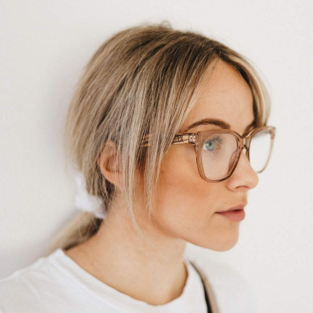 LILA GRACE CHAMPAGNE l Magnifying Blue Light Reader - Soek Fashion Eyewear New Zealand