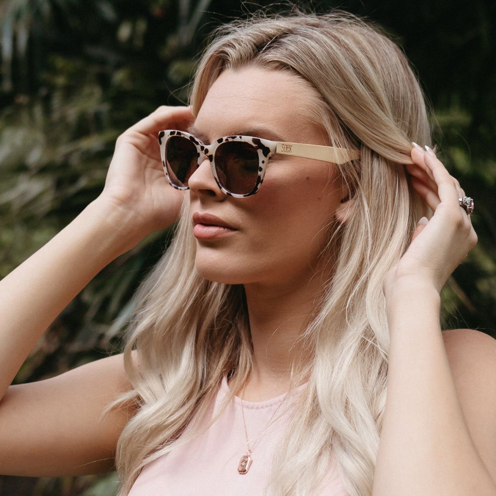 LILA GRACE IVORY TORTOISE l Brown Lens l White Maple Arms - Soek Fashion Eyewear New Zealand