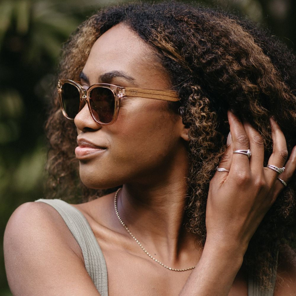 LILA GRACE CHAMPAGNE l Brown Gradient Lens l Walnut Arms - Soek Fashion Eyewear New Zealand